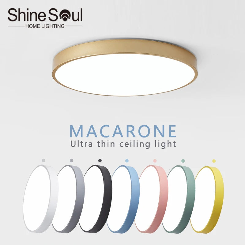 Macaron LED Nordic ceiling light